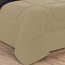 Ver imagem 2 de Kit Edredom Malha 100% Algodão Gran Moratta 3 Peças Casal - Avelã-preto