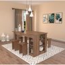 Conjunto de Mesa de Jantar com Nichos e Bancos Nova Mobile - 2