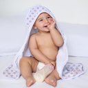 Ver imagem 1 de Toalha com Capuz Baby Estampada 100% Algodão Royal Baby Rosa Vivaldi Sul Brasil