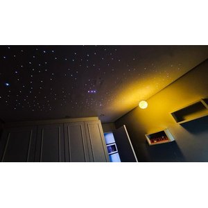 Kit Fibra Ótica Estrelado Colorido Rgb 600 Pontos Teto