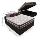Ver imagem 1 de Box com Baú Casal + Colchão de Molas Superlastic Casal - Anjos 138x188x64:preto