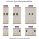 Ver imagem 7 de Quarto de Bebê Completo com Berço Americano 3 em 1 Teddy Multimóveis Mp4656 Madeirado/off White