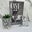 Ver imagem 3 de Kit decoração livro + vaso tripé + mulher meditando prata