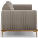 Ver imagem 5 de Kit Sofá 2 Lugares 150cm com 2 Poltronas Molino Pés D'ouro D02 Linho Bege C-107 - Lyam Decor