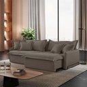 Ver imagem 1 de Sofá Cama Leona Retrátil e Reclinável 230 Cm Braço 15 Cm Meu Sofá Online