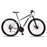 Bicicleta Mountain Bike 21 Velocidades Aço Suspensão Shimano Branco - 1