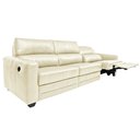 Ver imagem 5 de Sofá Sala de Cinema Elétrico Maldivas Reclinável Retrátil 4 Lugares 281cm Couro Off White G40 - Gran