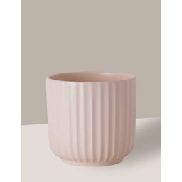 Vaso Cachepô de Cerâmica para Plantas Creme ME - 2