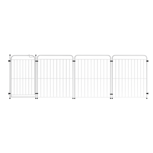 Cercado 3 Módulos + Portão 83cm Utilyse Branco Chiqueirinho Pets Cães Gatos Cachorros Coelhos