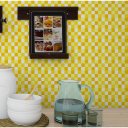 Ver imagem 2 de Papel de Parede Pastilhas Amarelas e Laranjas - 3,30x0,50m