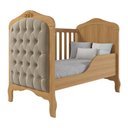 Ver imagem 4 de Berço Mini Cama Harmonia Nature/branco com Capitonê e Colchão Physical - Permóbili Baby