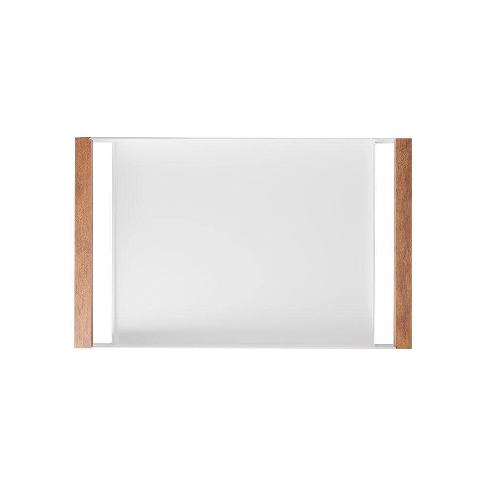 Bandeja Decorativa em Aço Carbono Linha Nexo Cor Branca 40x25cm - 5