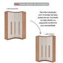Ver imagem 4 de Guarda Roupa de Canto Safira 4 Portas 3 Gavetas MDF Cumaru-Fendi 290cm