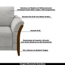 Ver imagem 7 de Kit 2 Poltronas Pés em Madeira Market Veludo Cinza