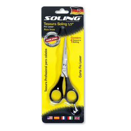Tesoura Profissional para Cabelos Fio Laser 5,5” – Soling - 2