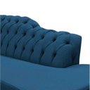 Ver imagem 3 de Recamier Decorativo Divã Styllus Lado Direito Bouclé Azul Marinho