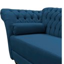 Ver imagem 5 de Recamier Decorativo Divã Styllus Lado Direito Bouclé Azul Marinho