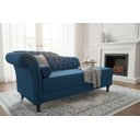 Ver imagem 1 de Recamier Decorativo Divã Styllus Lado Direito Bouclé Azul Marinho