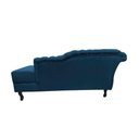 Ver mais imagens de Recamier Decorativo Divã Styllus Lado Direito Bouclé Azul Marinho