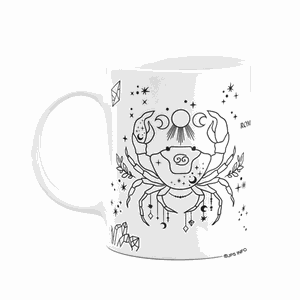 Caneca Dos Signos - Signo de Câncer - 325ml Branca