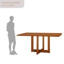 Ver imagem 6 de Conjunto de Mesa de Jantar 120cm com 4 Cadeiras Bellini Imbuia e Linho