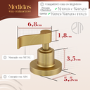 Ver imagem 2 de Acabamento para Registro Chuveiro Dourado Fosco Alavanca Banheiro Padrão Fabrimar 1/2" - 3/4" - 1"