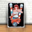 Ver imagem 1 de Placa Decorativa Joe's Barber Shop-30X45Cm