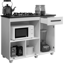 Ver imagem 4 de Balcão Cooktop/forno Violeta Kaiki Móveis - Nature/off