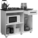 Ver imagem 4 de Balcão Cooktop/forno Violeta Kaiki Móveis - Nature/off