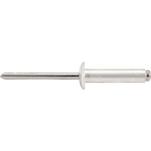 Rebite Repuxo de Alumínio 3,2x16,0mm Mandril Aço C/ 100 Pç
