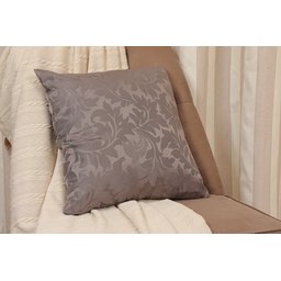 Kit 2 Almofadas Jacquard Floral Marrom 40x40cm Bene Tu:marrom - 2