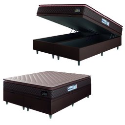 Cama Box Baú Casal Queen Colchão Espuma D33 Pillow Top Millenium Hellen - 3