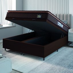 Cama Box Baú Casal Queen Colchão Espuma D33 Pillow Top Millenium Hellen - 2
