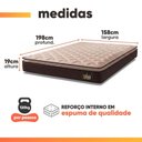 Ver imagem 4 de Cama Box Baú Casal Queen Colchão Espuma D33 Pillow Top Millenium Hellen
