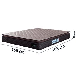 Cama Box Baú Casal Queen Colchão Espuma D33 Pillow Top Millenium Hellen - 5