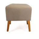 Ver imagem 1 de Puf Puff Marrocos Quadrado Pés Palito Suede Capuccino