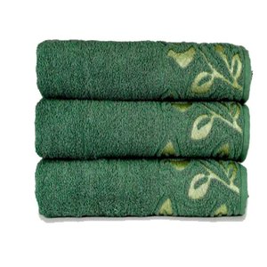 Toalha de Banho Lmpeter Guadalupe 75cm X 150cm Verde - 03 Unidades