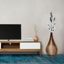 Ver imagem 2 de Vaso de Chão Decorativo Grande Capadócia Mdf:preto/kit com 2 - 90x40cm e 60x30cm