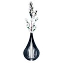 Ver imagem 1 de Vaso de Chão Decorativo Grande Capadócia Mdf:preto/kit com 2 - 90x40cm e 60x30cm