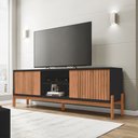Ver imagem 2 de Rack Bancada para Tv Penny 180cm Freijo/preto - Sallar Home