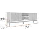 Ver imagem 3 de Rack Bancada para Tv Penny 180cm Freijo/preto - Sallar Home