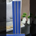 Ver imagem 3 de Kit 100 Unidades - Revestimento Ripado Placa Mdf Painel Decorativo 45 X 11 Cm: Azul