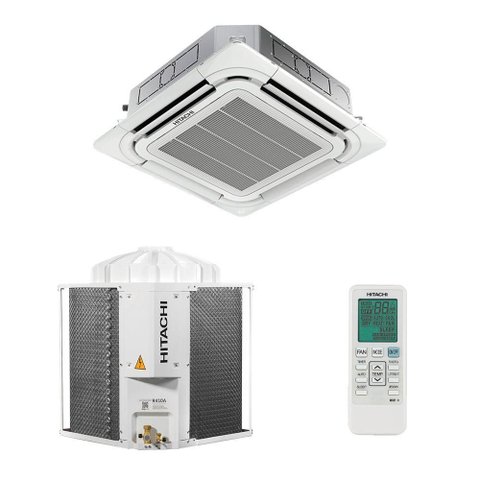 Ar Condicionado Split Cassete Air Core 500 Hitachi 4 Vias 55.000 BTUS Frio 220V