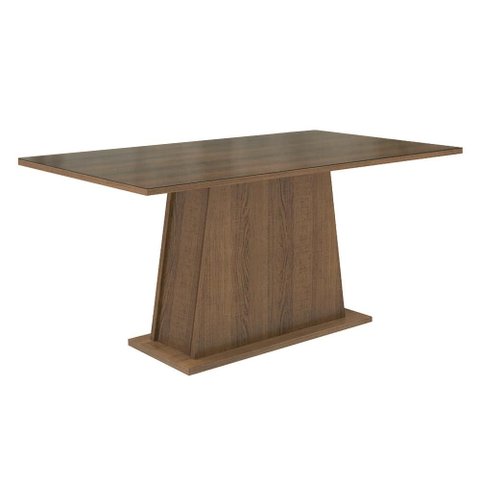 Mesa de Jantar Retangular Tampo de Vidro Rustic 5364 Madesa