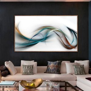 Quadro Decorativo Abstrato com Moldura Caixa, , ideal para  ambiente de Sala e Quarto