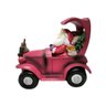 Enfeite Carro Papai Noel Resina Vermelho - 5
