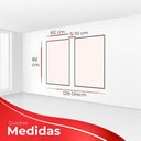 Ver imagem 6 de Kit com 2 Quadros Decorativos Florais com Moldura para Sala Quarto Escritório 62x823 Floral 026