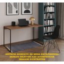 Ver imagem 2 de Escrivaninha Industrial Grécia 120x53 Ferro Preto Tampo Amêndoa