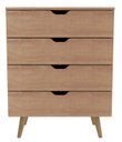 Ver mais imagens de Cômoda 68x92,5cm com 4 Gavetas e Pé Cônico Cm8026 Tecnomobili