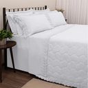 Ver imagem 1 de Kit Cobreleito King Sonata Renda Elga Branco Buettner Bouton